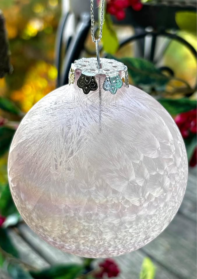 Vintage Round Glass Ornaments