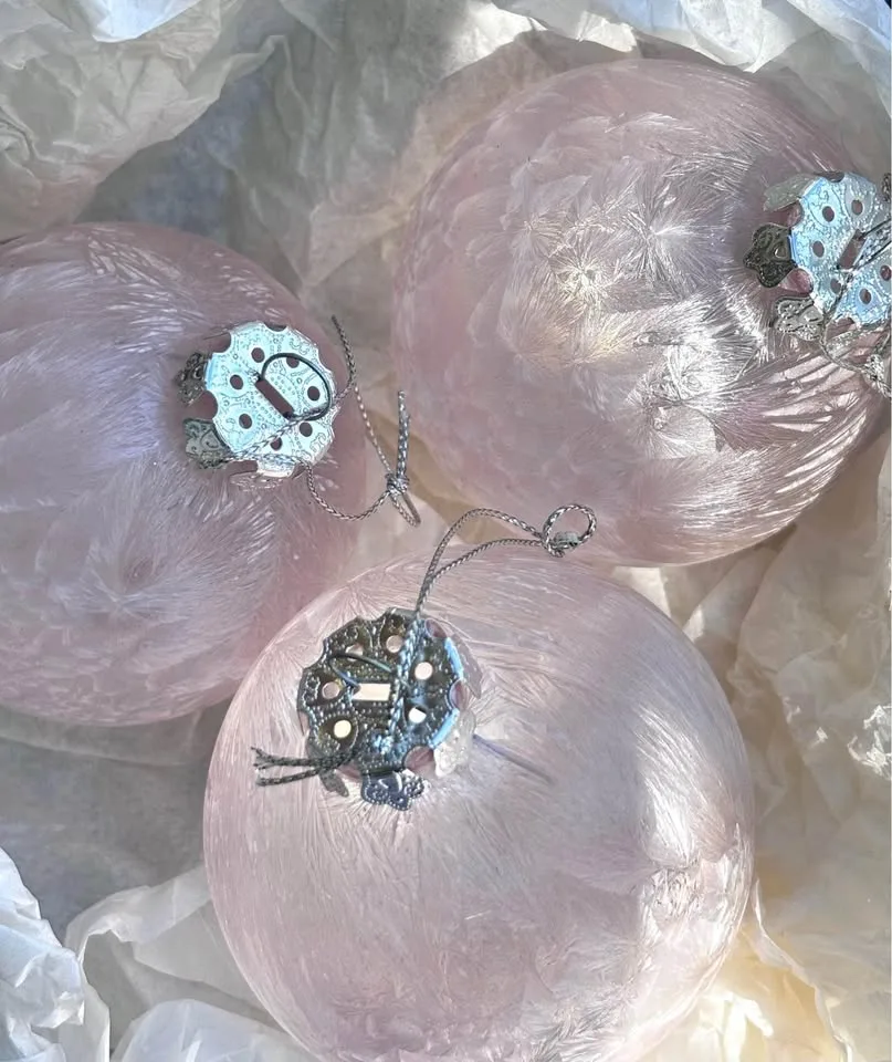 Vintage Round Glass Ornaments image indicator(5)