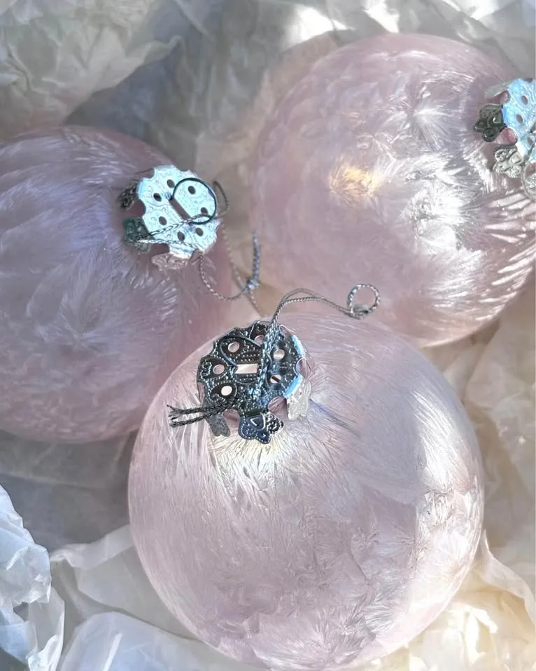 Vintage Round Glass Ornaments image indicator(6)