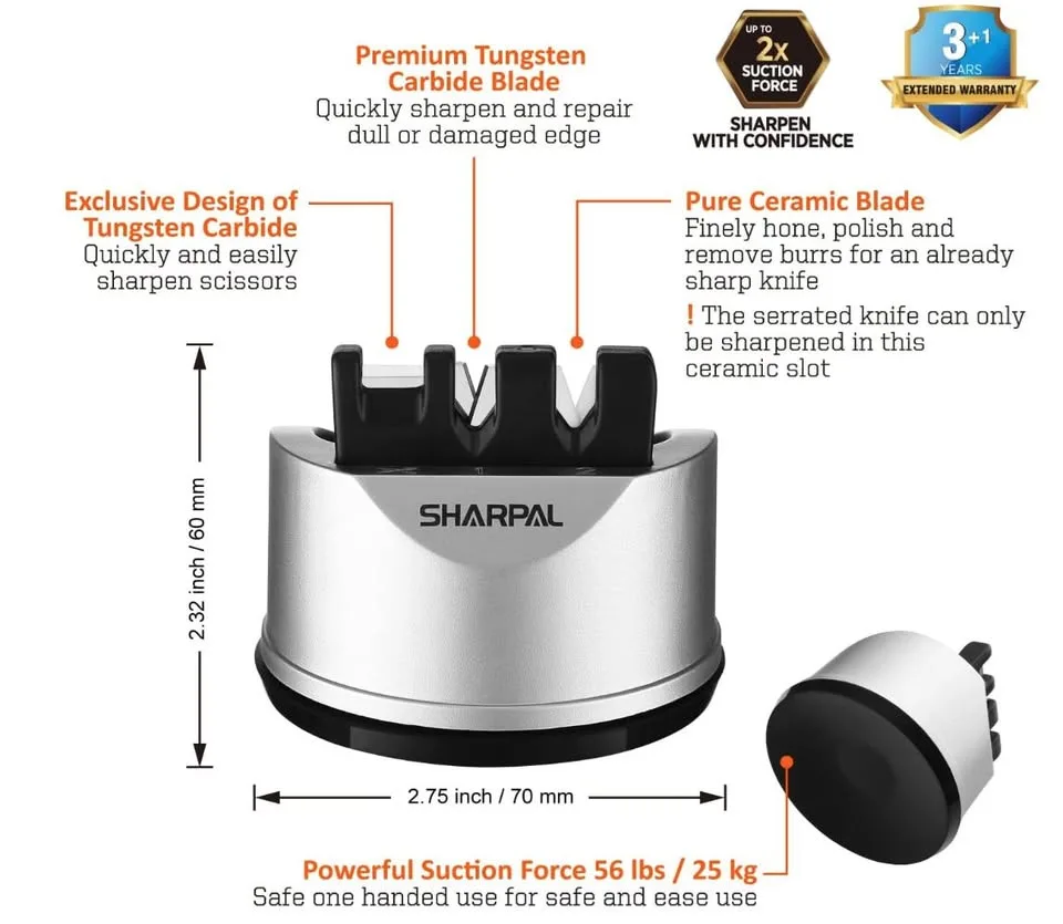 SHARPAL Knife & Scissors Sharpener image indicator(8)