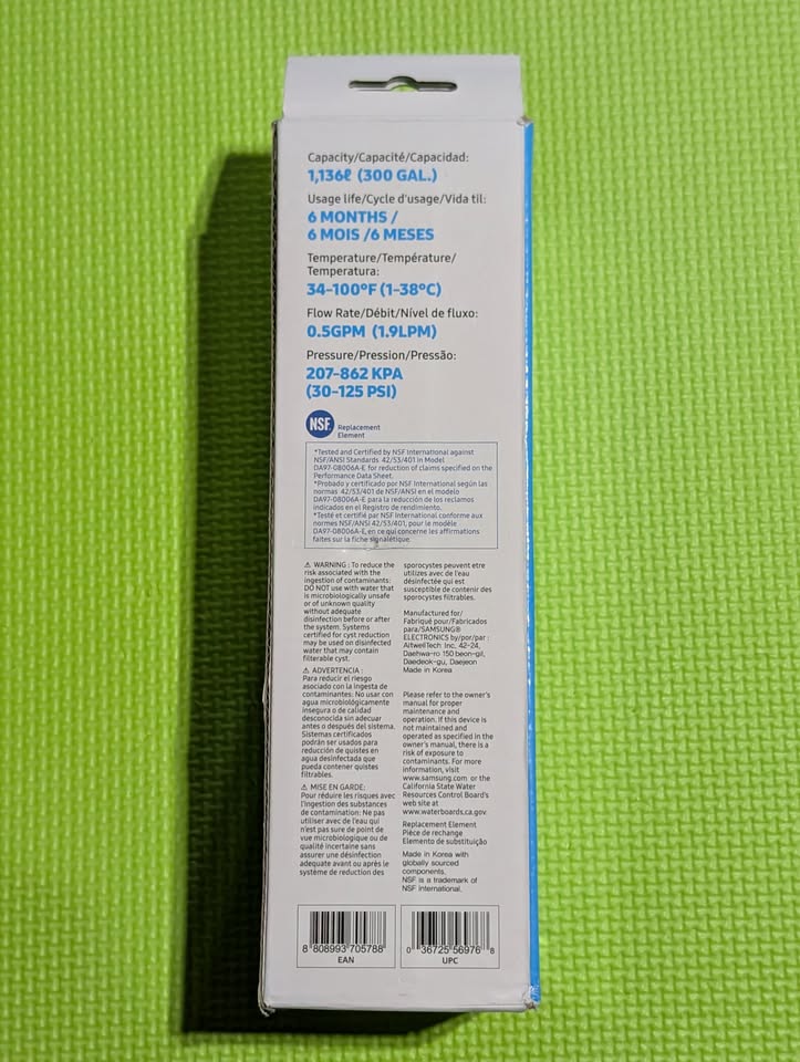 SAMSUNG Genuine Filter for Refrigerator DA29-00020B - photo 4