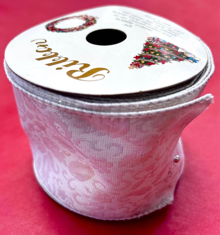 Wired Ribbon / Garland Iridescent White New - photo 2