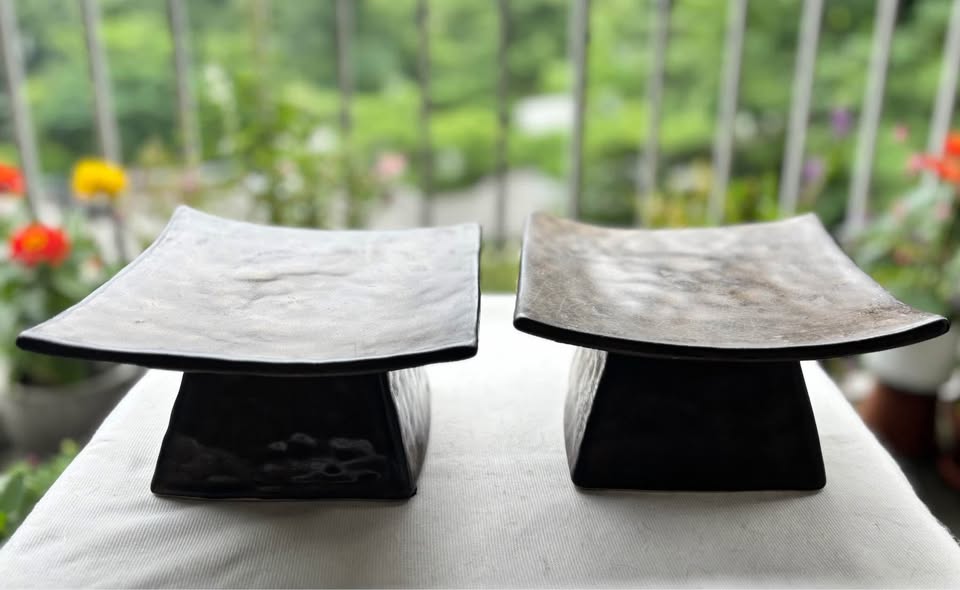 Bronzed Sculptural Candle Holder - 2 Available - photo 2