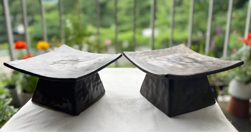 Bronzed Sculptural Candle Holder - 2 Available image indicator(6)