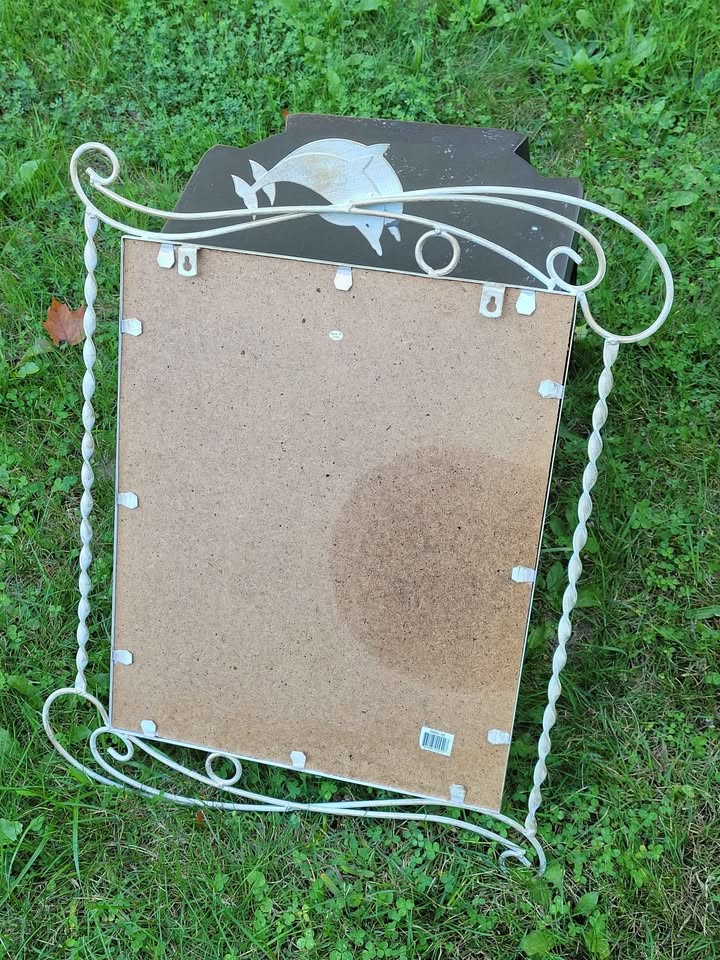 Vintage French iron mirror - photo 2