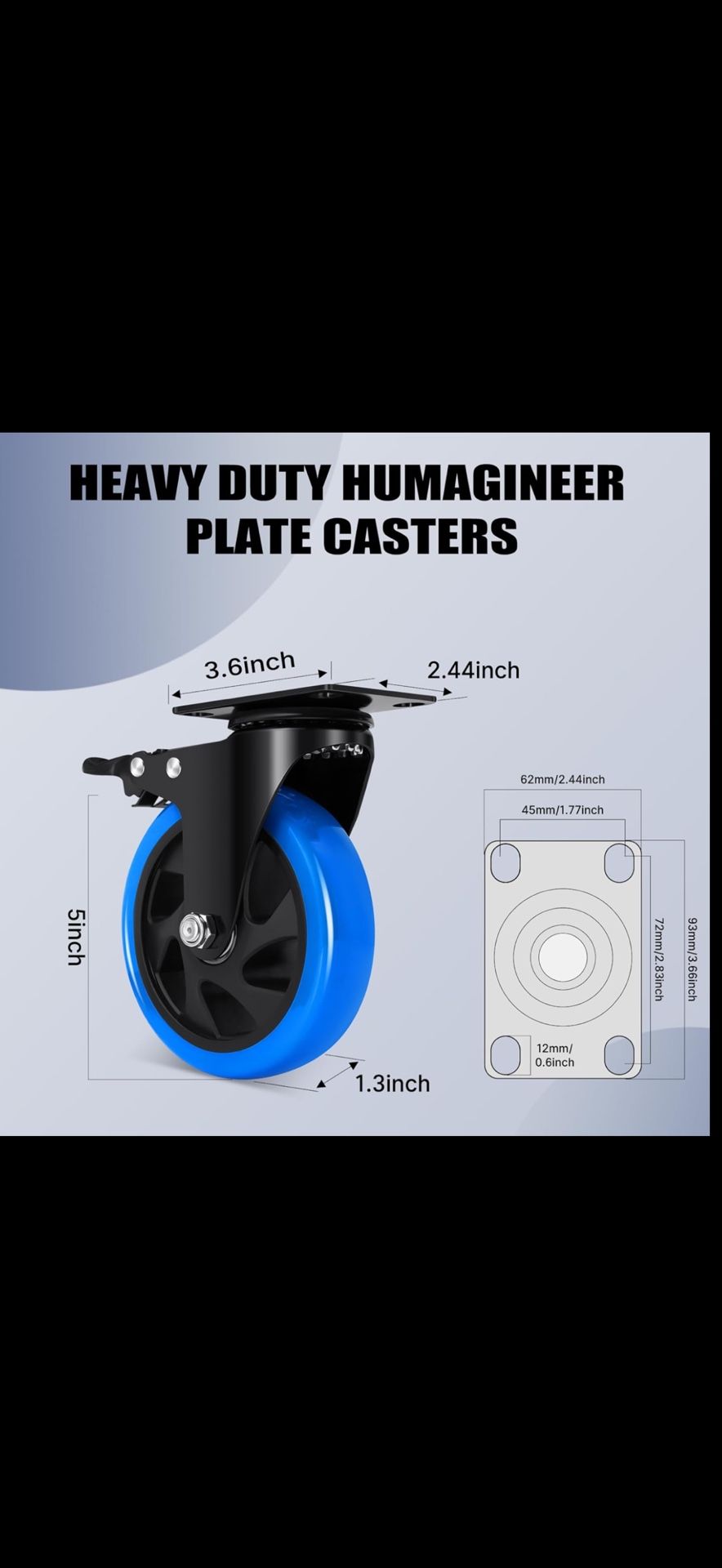 Casters Wheels for cart and furniture. - photo 4