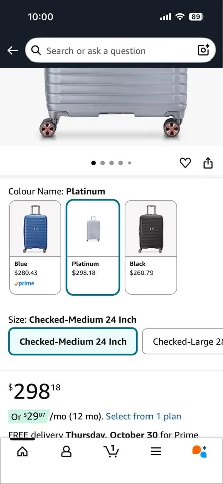 Delsey check in Bag Suitcase image indicator(7)