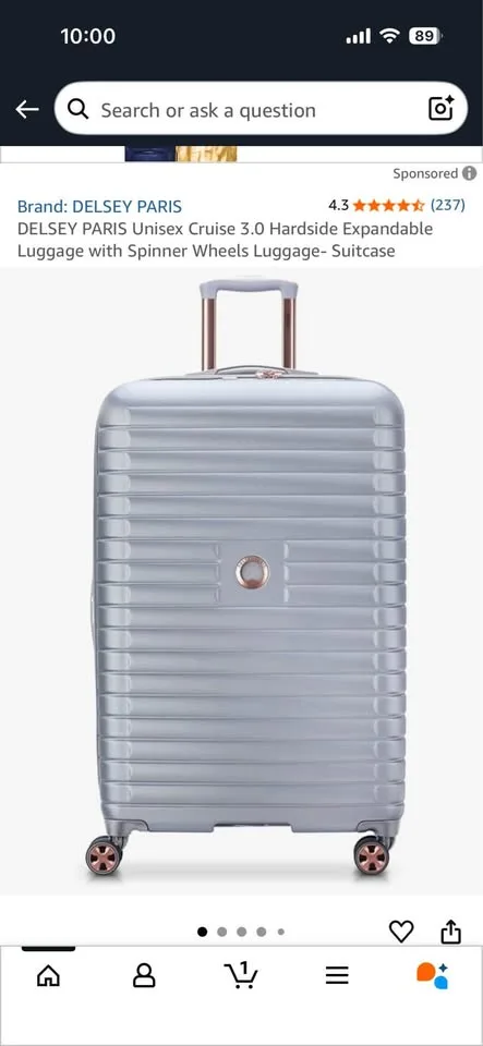 Delsey check in Bag Suitcase image indicator(8)