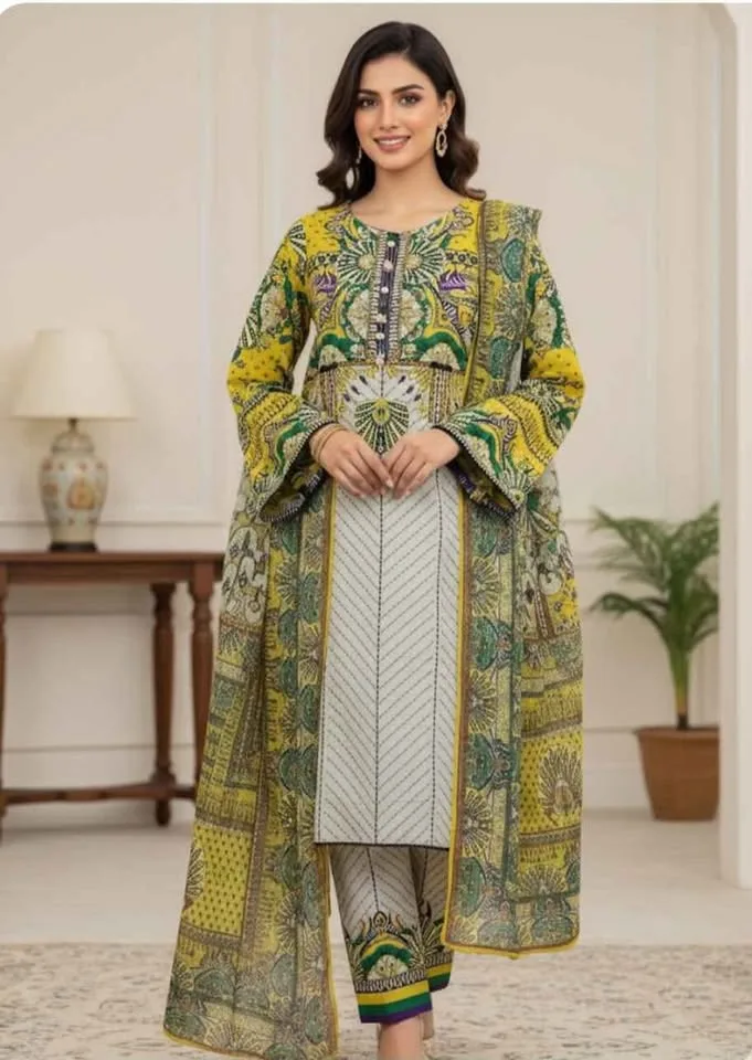 Beautiful 3 pcs pakistani suit image indicator(3)