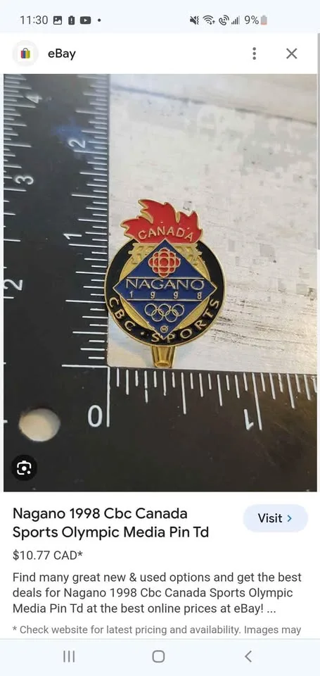 1998 Nagano CBC Sports Pin- only $4 image indicator(4)