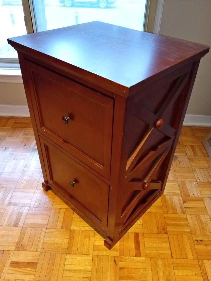 Wood File Cabinet