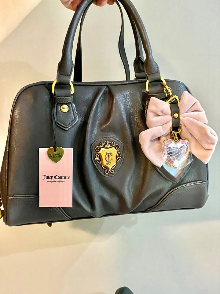 Juicy Couture Romance Satchel Chocolate Handbag