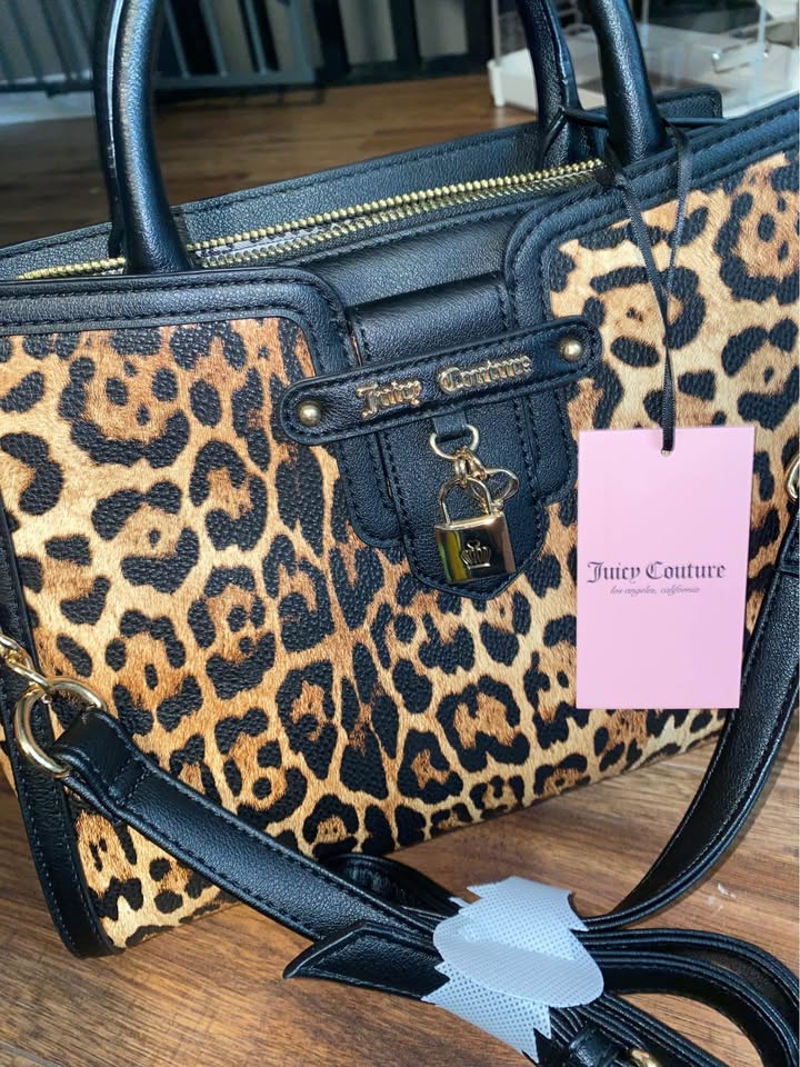 Juicy Couture Leopard Locked in Satchel Handbag - photo 2