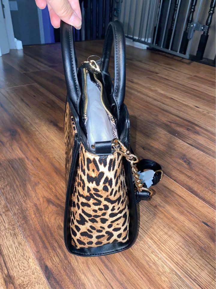 Juicy Couture Leopard Locked in Satchel Handbag - photo 4