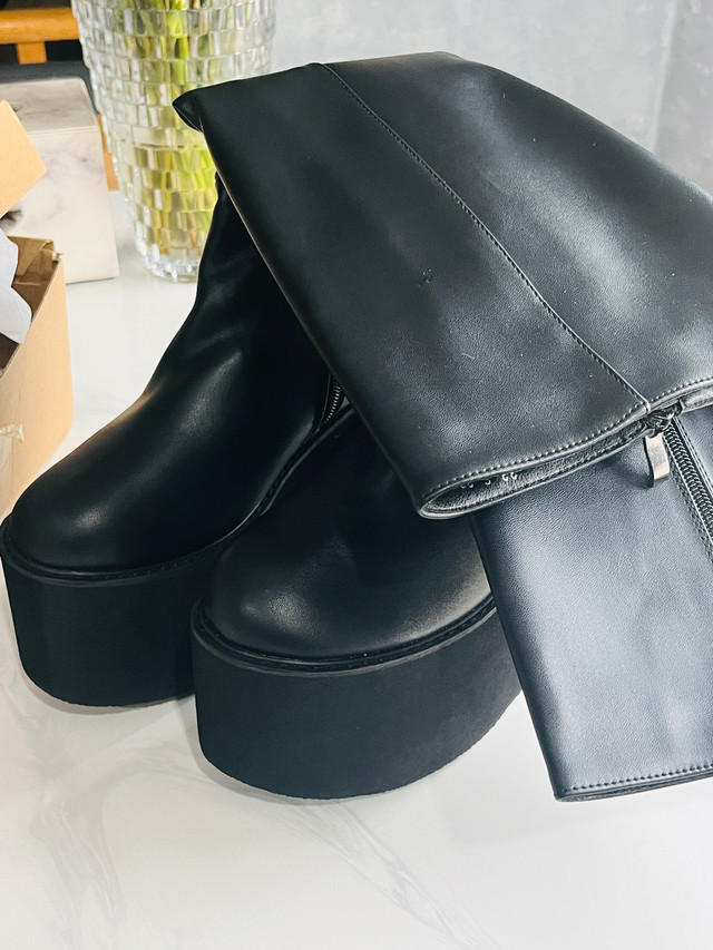 Platform Knee High Boots! Size 8 - photo 4