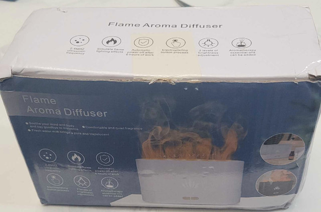 Flame Aroma Diffuser, Black