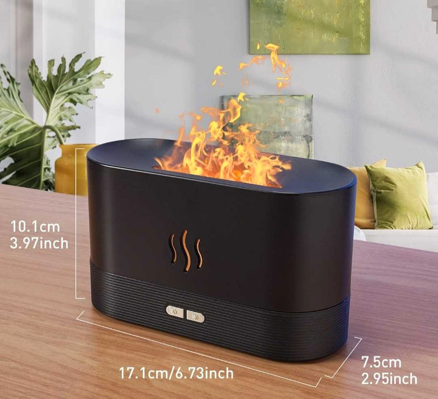 Flame Aroma Diffuser, Black - photo 5