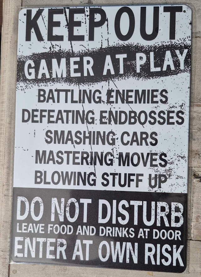 Gamer At Play Sign