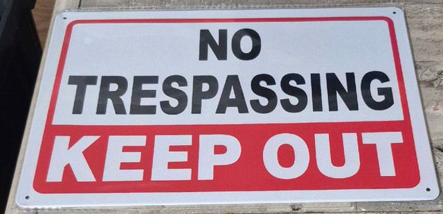 No Trespassing Sign