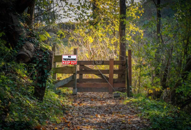 No Trespassing Sign - photo 3