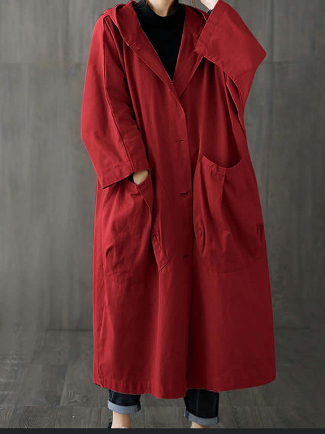 Oversized Womens Long Trench Coat! One Size
