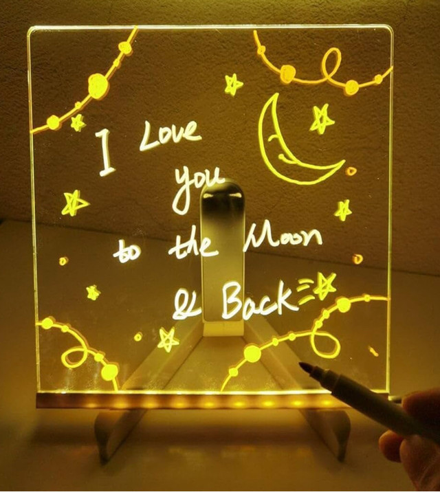 Glowing Acrylic LED Message Board!