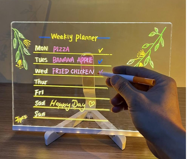 Glowing Acrylic LED Message Board! - photo 3
