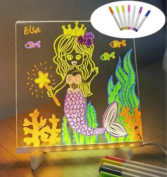 Glowing Acrylic LED Message Board! - photo 5
