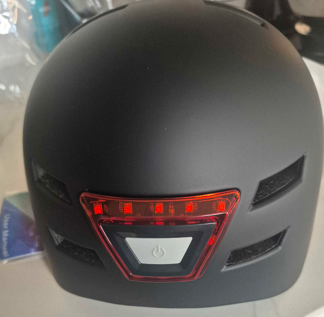 Safety Warning Light Bicycle Helmet, Size L