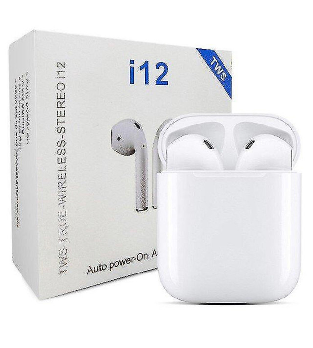 EAR BUDS-NEW-TWS-TRUE-WIRELESS-STREO i12