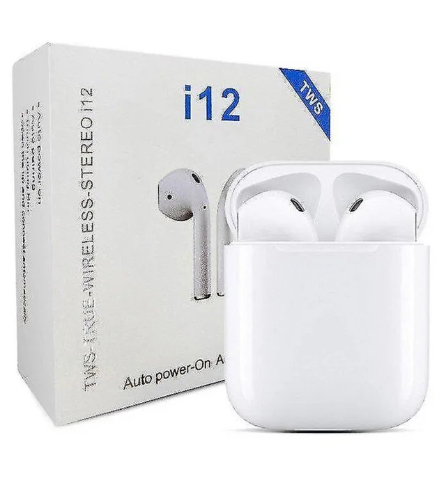 EAR BUDS-NEW-TWS-TRUE-WIRELESS-STREO i12 thumbnail