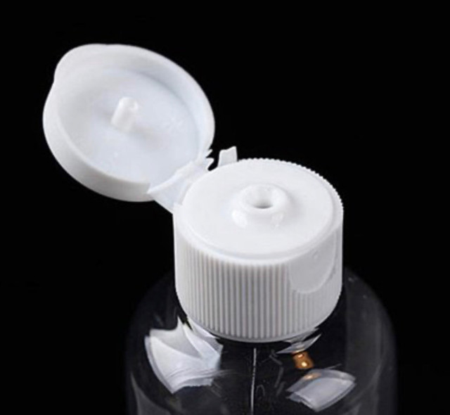 Clear Travel size bottle with flip Lid! 100 per Lot - photo 2
