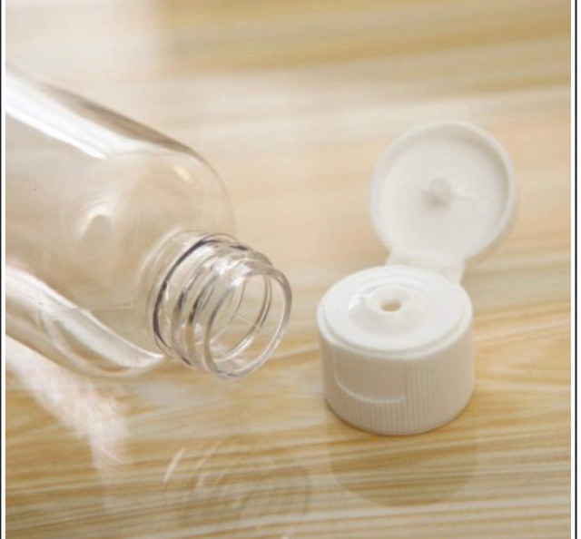 Clear Travel size bottle with flip Lid! 100 per Lot - photo 3