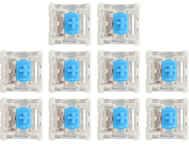 10Pcs Mechanical Keyboard Switch, Blue