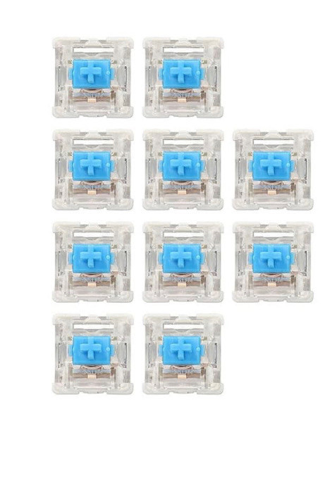 10Pcs Mechanical Keyboard Switch, Blue - photo 5