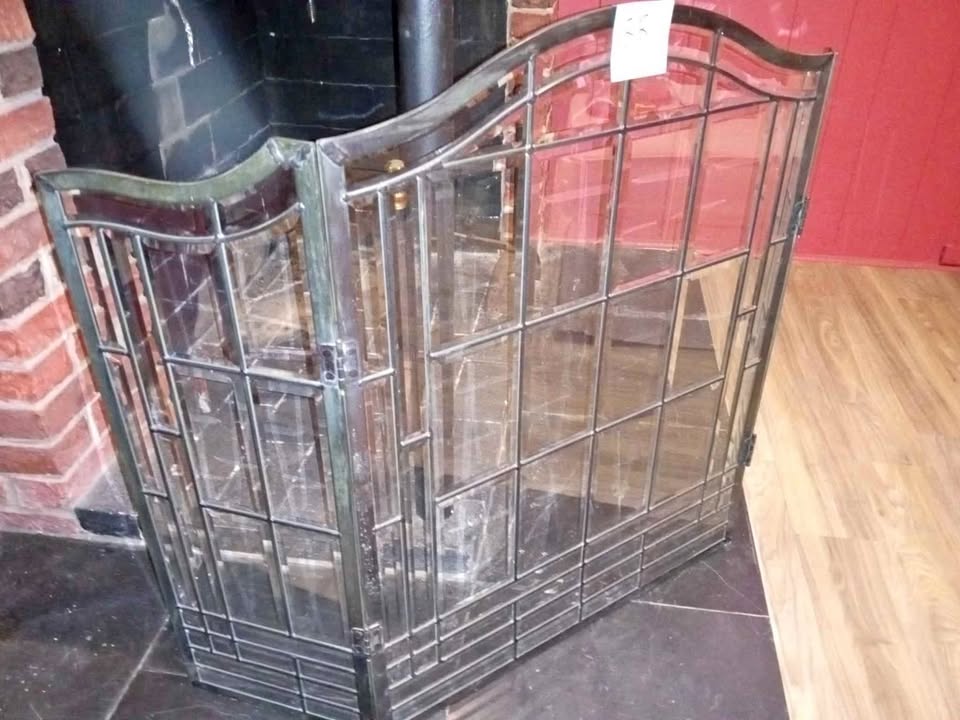 Tempered Glass Fire Place Screen