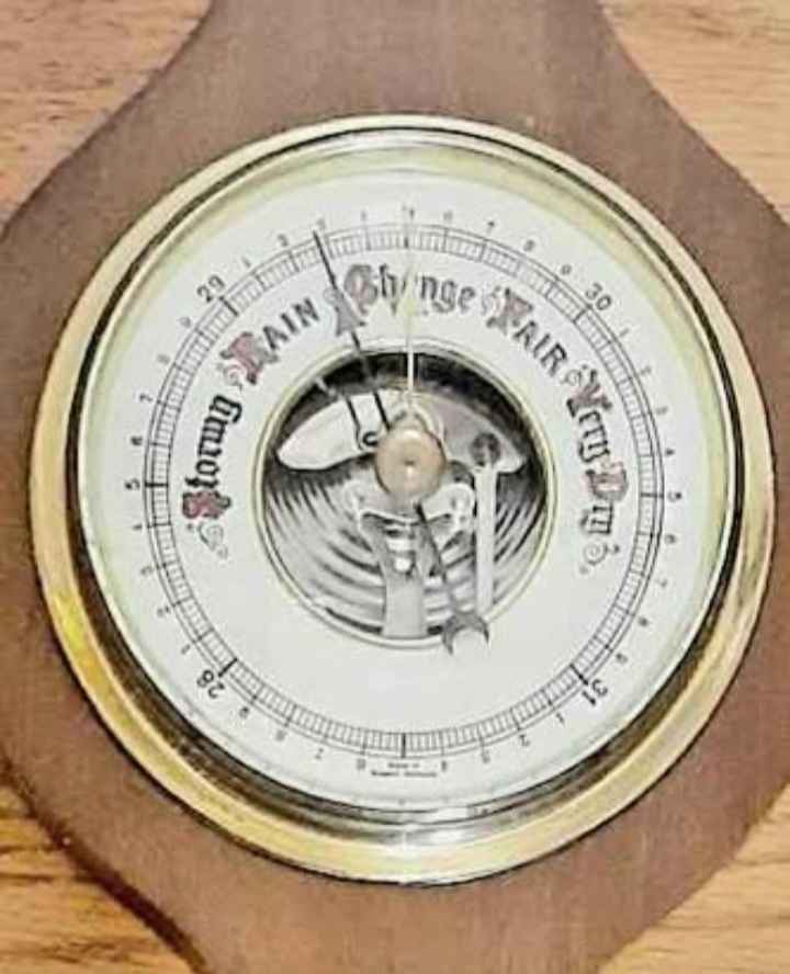 Vtg W. German Hand Painted Bango Weather Station - photo 3