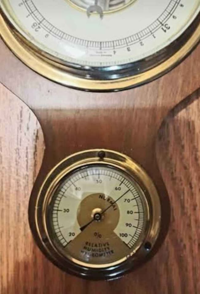 Vtg W. German Hand Painted Bango Weather Station - photo 4