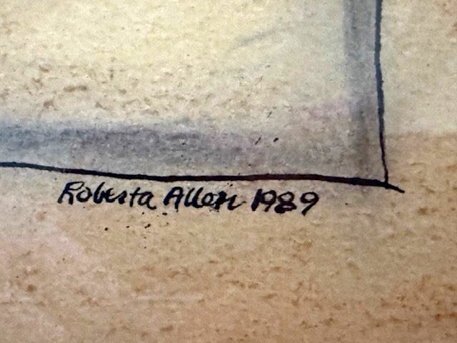 ORIGINAL ART BY CONCEPTUAL ARTIST, ROBERTA ALLEN