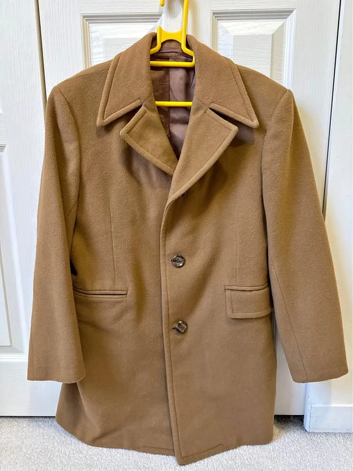 Classic Camel Wool-Blend Overcoat thumbnail