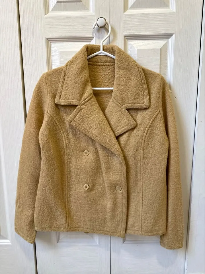 Classic Camel Peacoat – Timeless & Elegant thumbnail