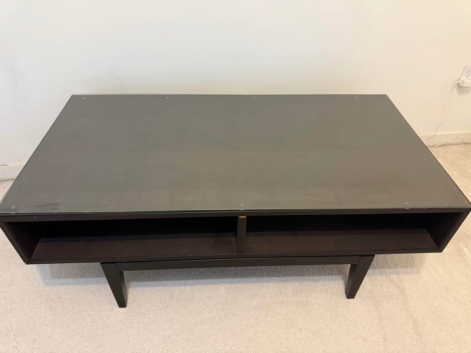 Sturdy Coffee Table w/ Glass Top - photo 3