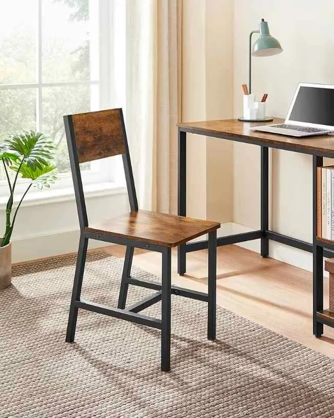 VASAGLE Rustic Dining Chairs (Set of 2) – Brand New image indicator(6)