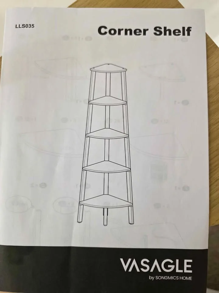 VASAGLE 5-Tier Corner Shelf – Brand New image indicator(3)
