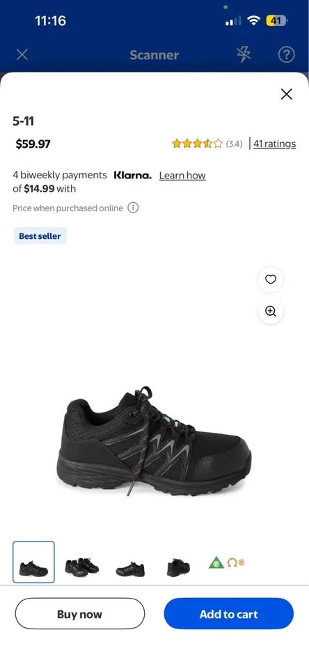 Women’s Steel Toe Work Shoes – Size 6.5 (Like New) image indicator(3)