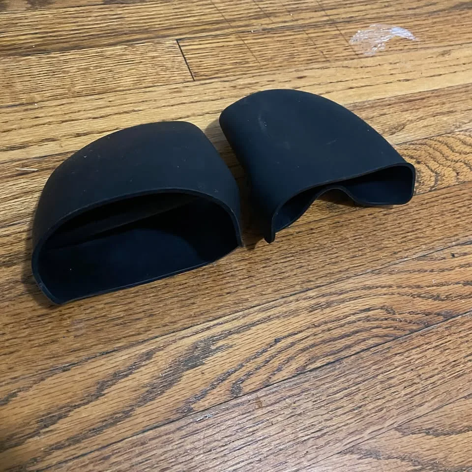 Silicon oven mitts (half size, black) image indicator(2)