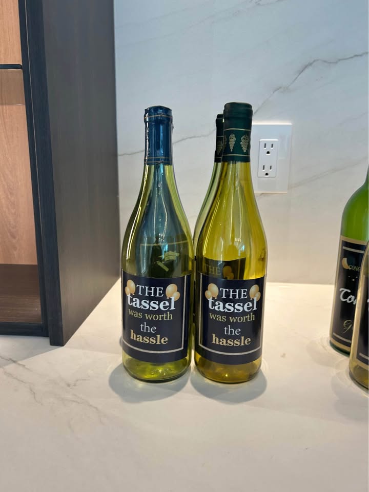 Empty wine bottles with stickers using for stagings - photo 4