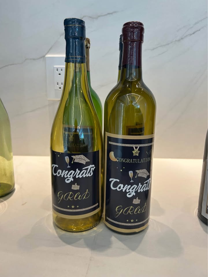 Empty wine bottles with stickers using for stagings - photo 5