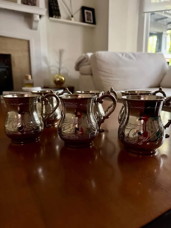 Vintage Copper Mugs – Set of 6 image indicator(3)