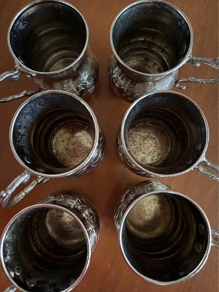 Vintage Copper Mugs – Set of 6 image indicator(4)
